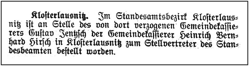 1906-03-16 Kl Standesamt Personalwechsel
